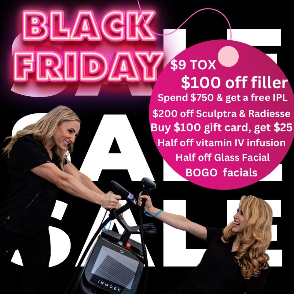 Black & Pink Tag Bold Black Friday Sale Instagram Post